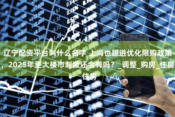 辽宁配资平台叫什么名字 上海也跟进优化限购政策，2025年更大楼市刺激还会有吗？_调整_购房_住房