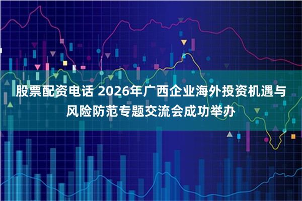 股票配资电话 2026年广西企业海外投资机遇与风险防范专题交流会成功举办